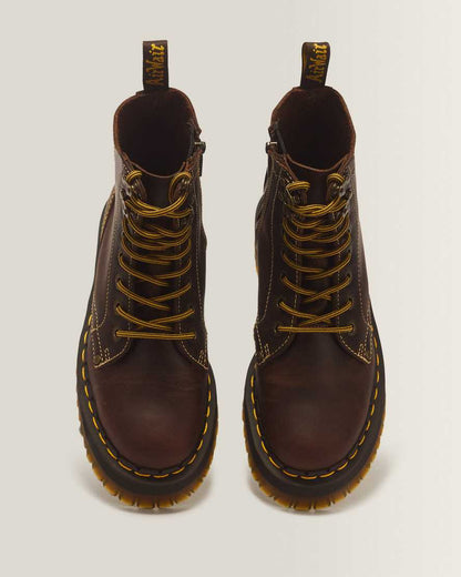 Jadon Boot Arc Crazy Horse Platforms — Brown