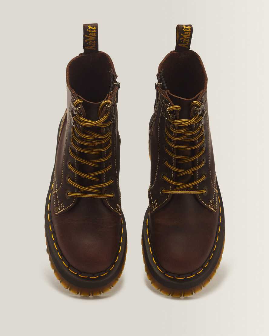 Jadon Boot Arc Crazy Horse Platforms — Brown