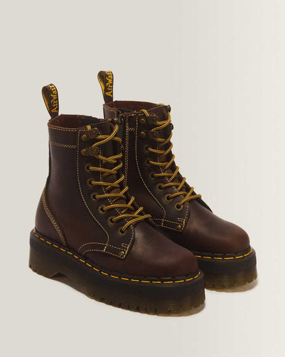 Jadon Boot Arc Crazy Horse Platforms — Brown