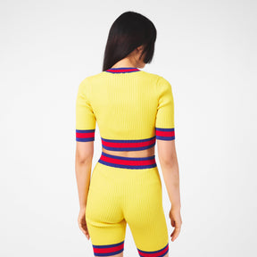 Web Knit Crop Top Womens
