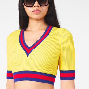 Web Knit Crop Top Womens
