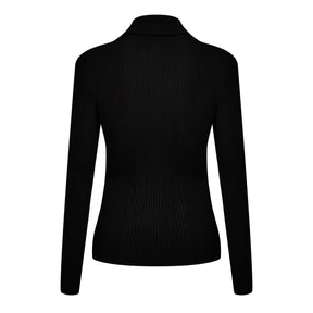 Women's Viscose Fine Rib Polo Shirt