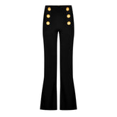 6 Button Flared Trousers
