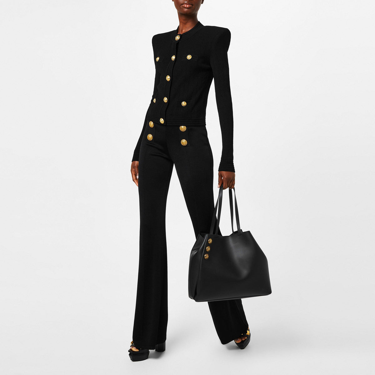 6 Button Flared Trousers
