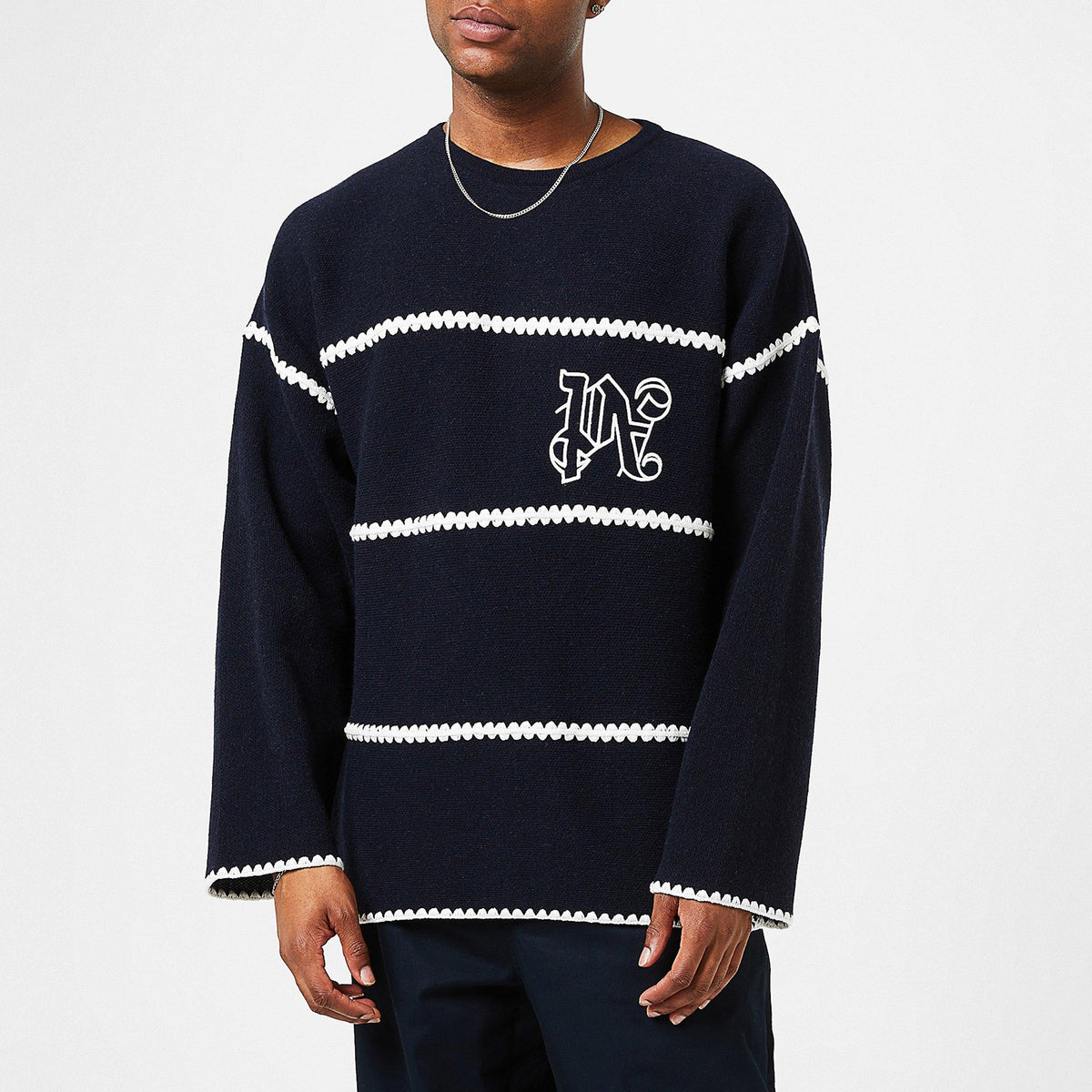 Monogram Striped Sweatshirt