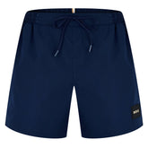 Men's Luc Badge Swim Shorts, Comfortable Elasticated Waist