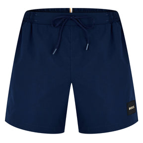 Men's Luc Badge Swim Shorts, Comfortable Elasticated Waist