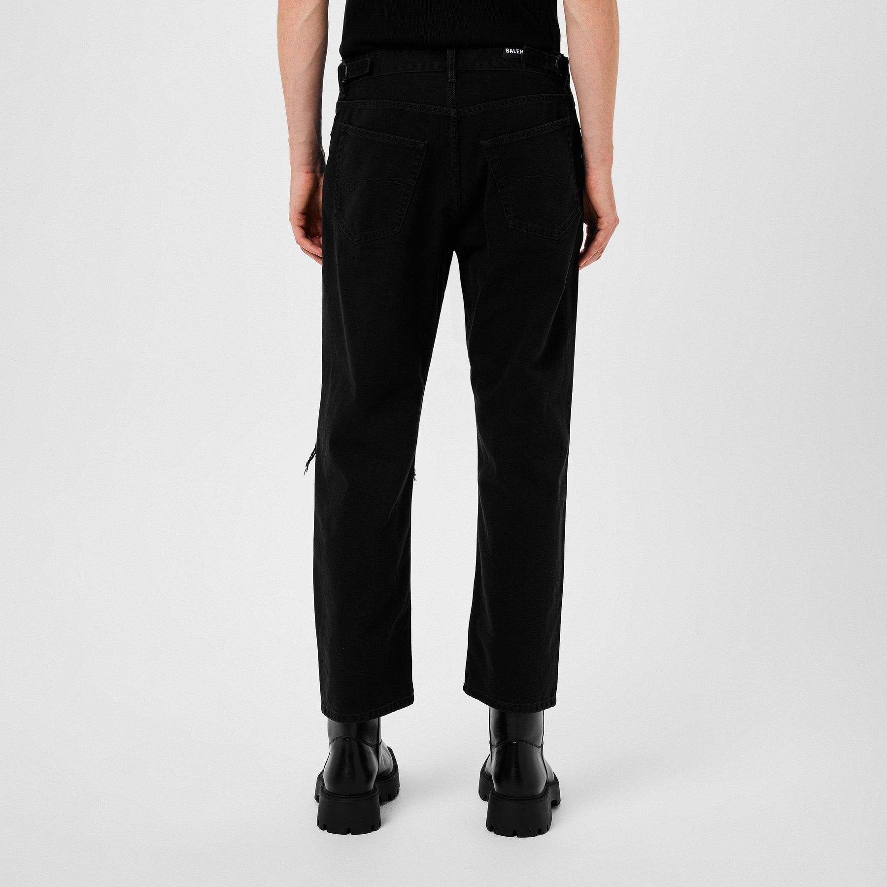 Loose Fit Buckle Pants