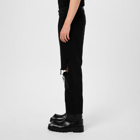 Loose Fit Buckle Pants