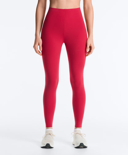 High-rise Compressive core-control ankle-length leggings
