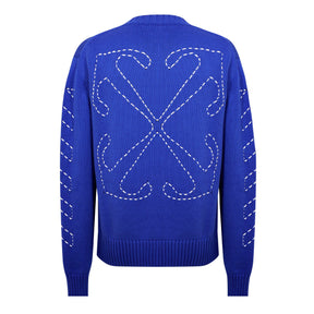Stitch Arrows Diagonal Knit Jumper