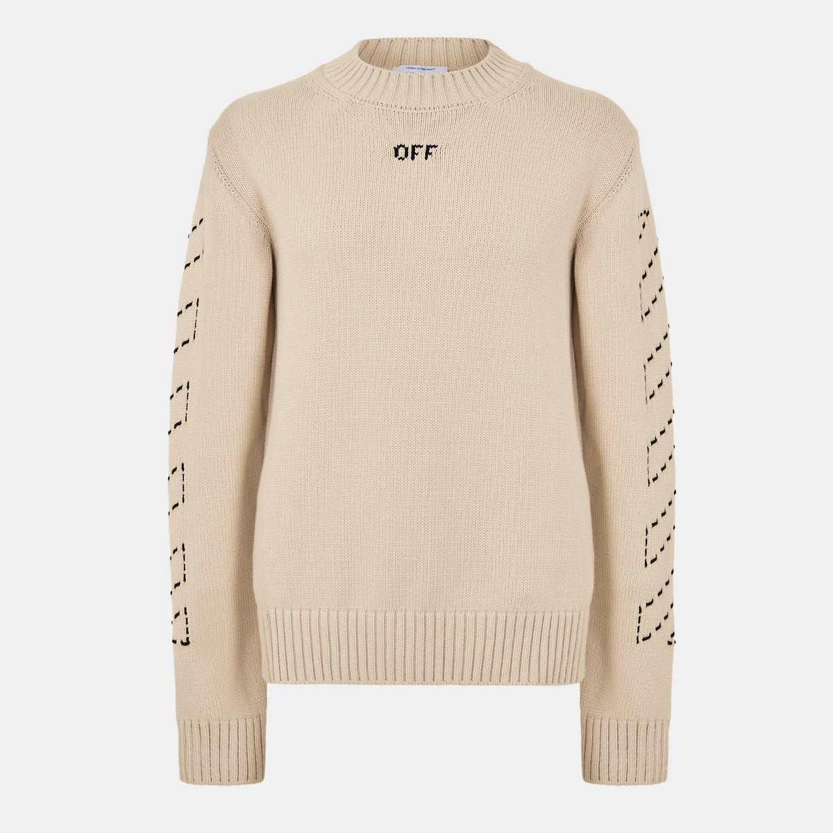 Stitch Arrows Diagonal Knit Jumper