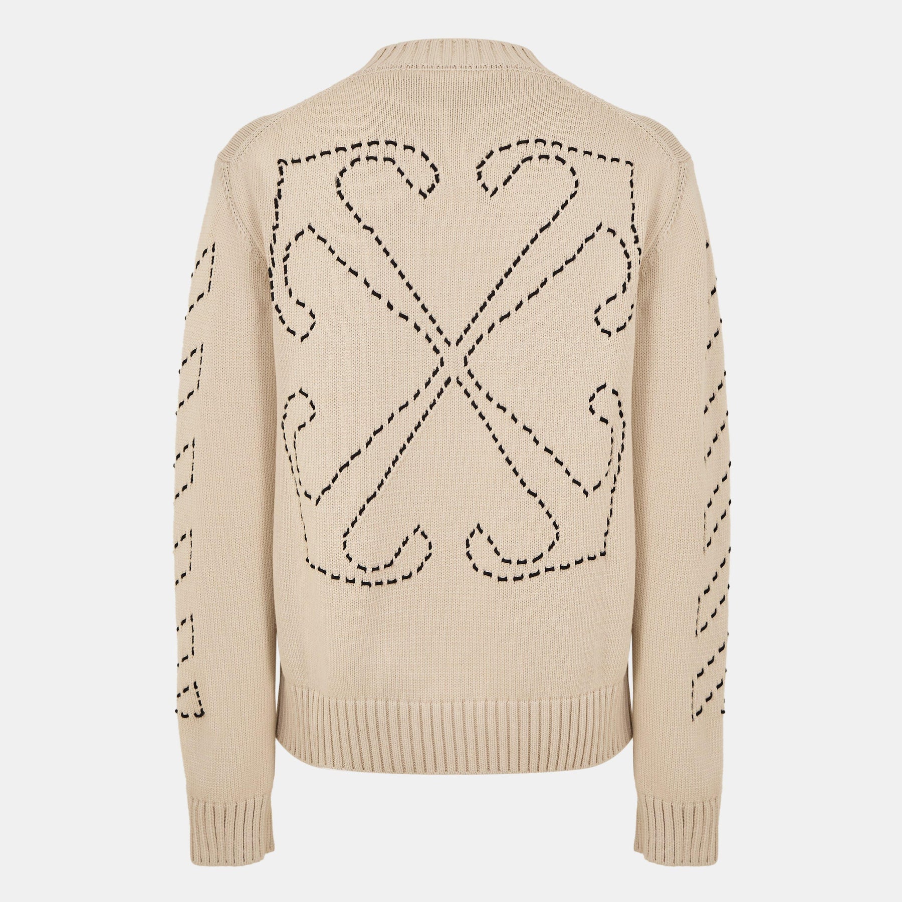 Stitch Arrows Diagonal Knit Jumper