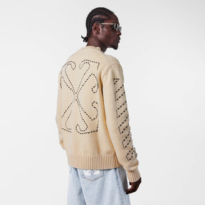 Stitch Arrows Diagonal Knit Jumper