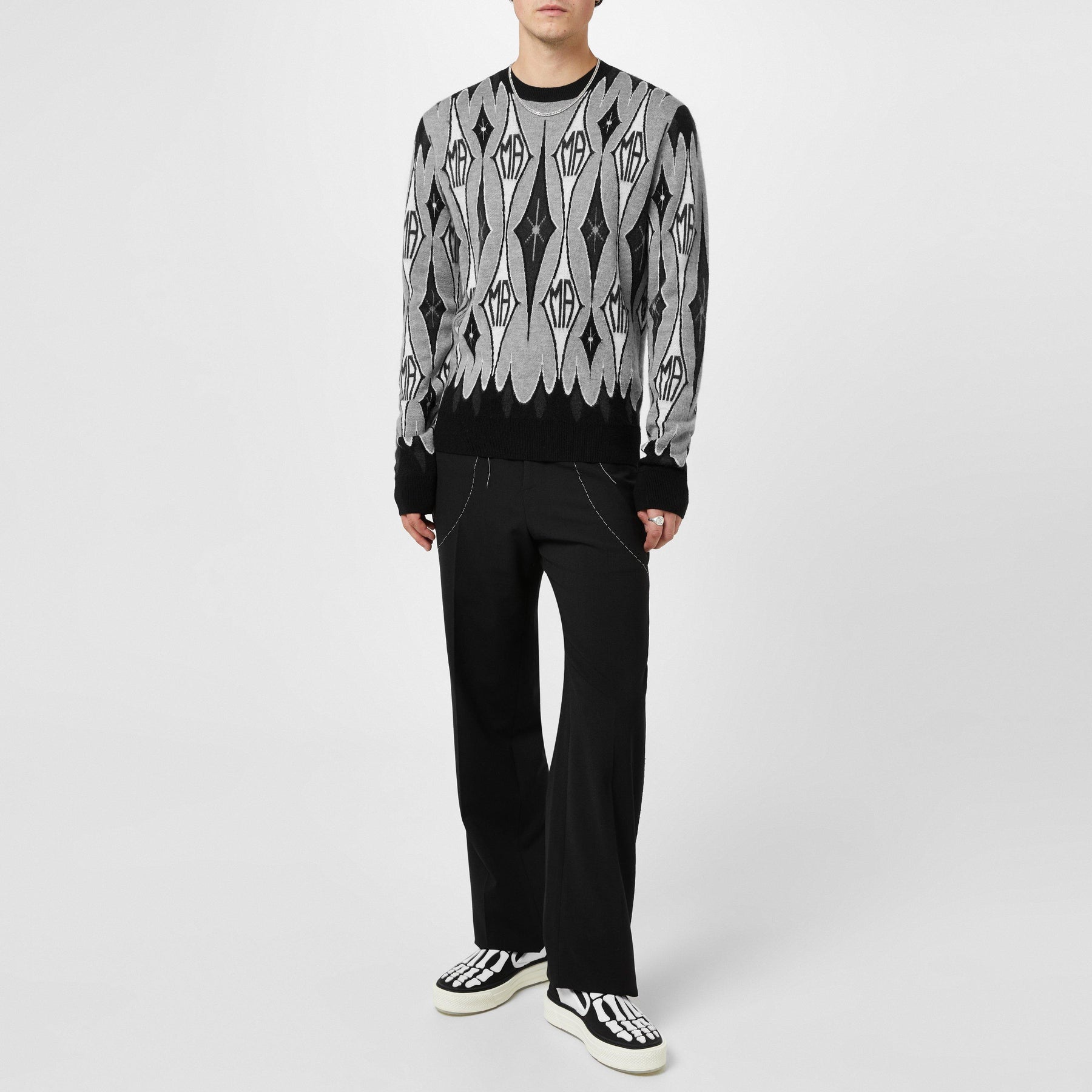 Argyle Jacquard Sweater