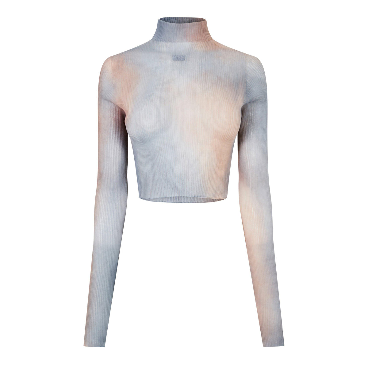 High Neck Rib Top