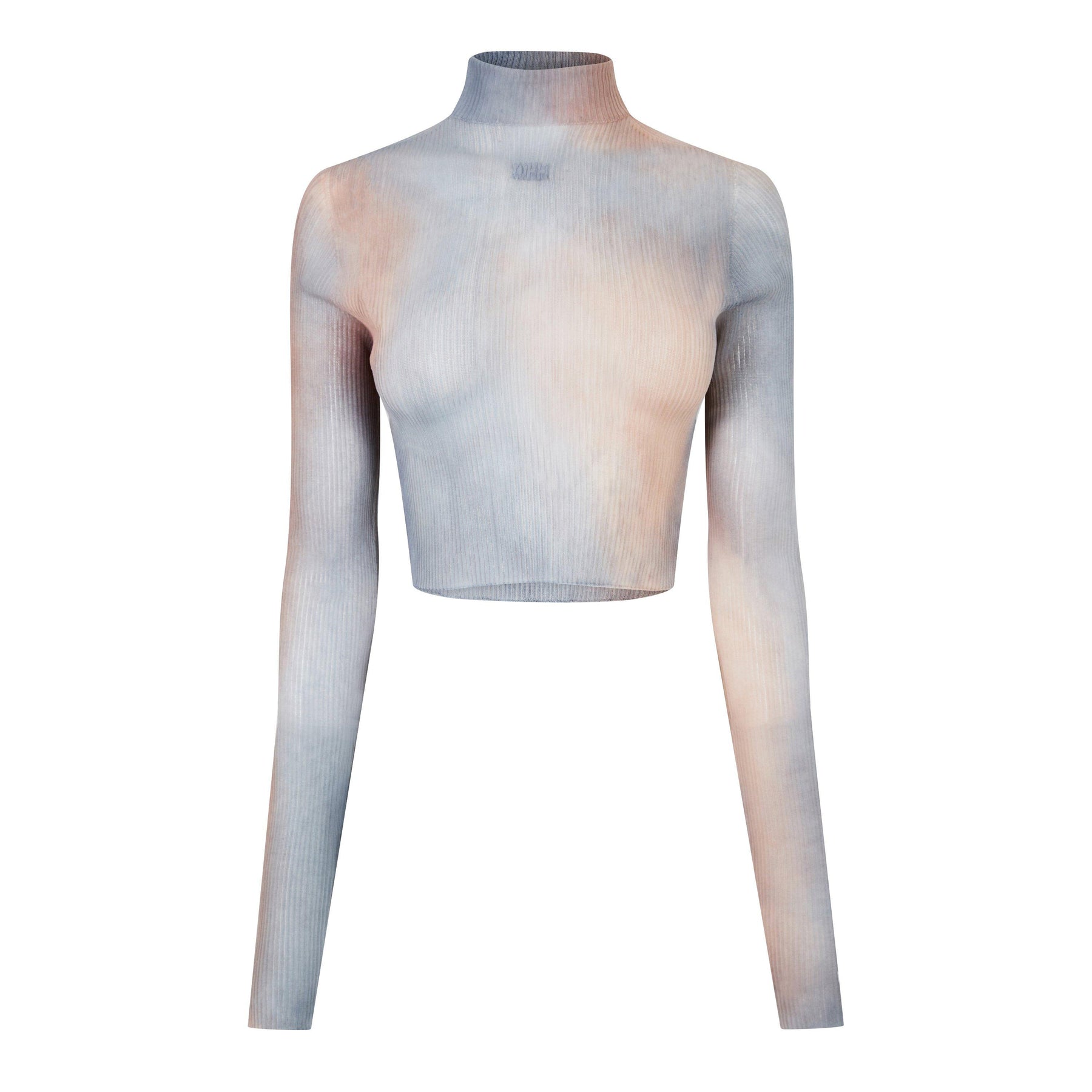 High Neck Rib Top