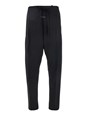 Fear of god Black Pants with Front Knot Closure and Logo Patch in Cotton and Wool Blend Woman