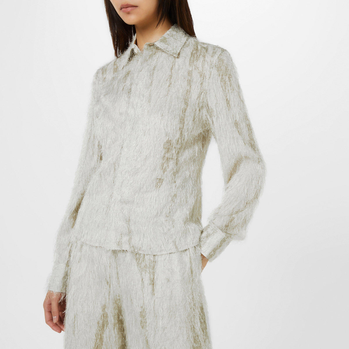 Eyelash Button Down Shirt