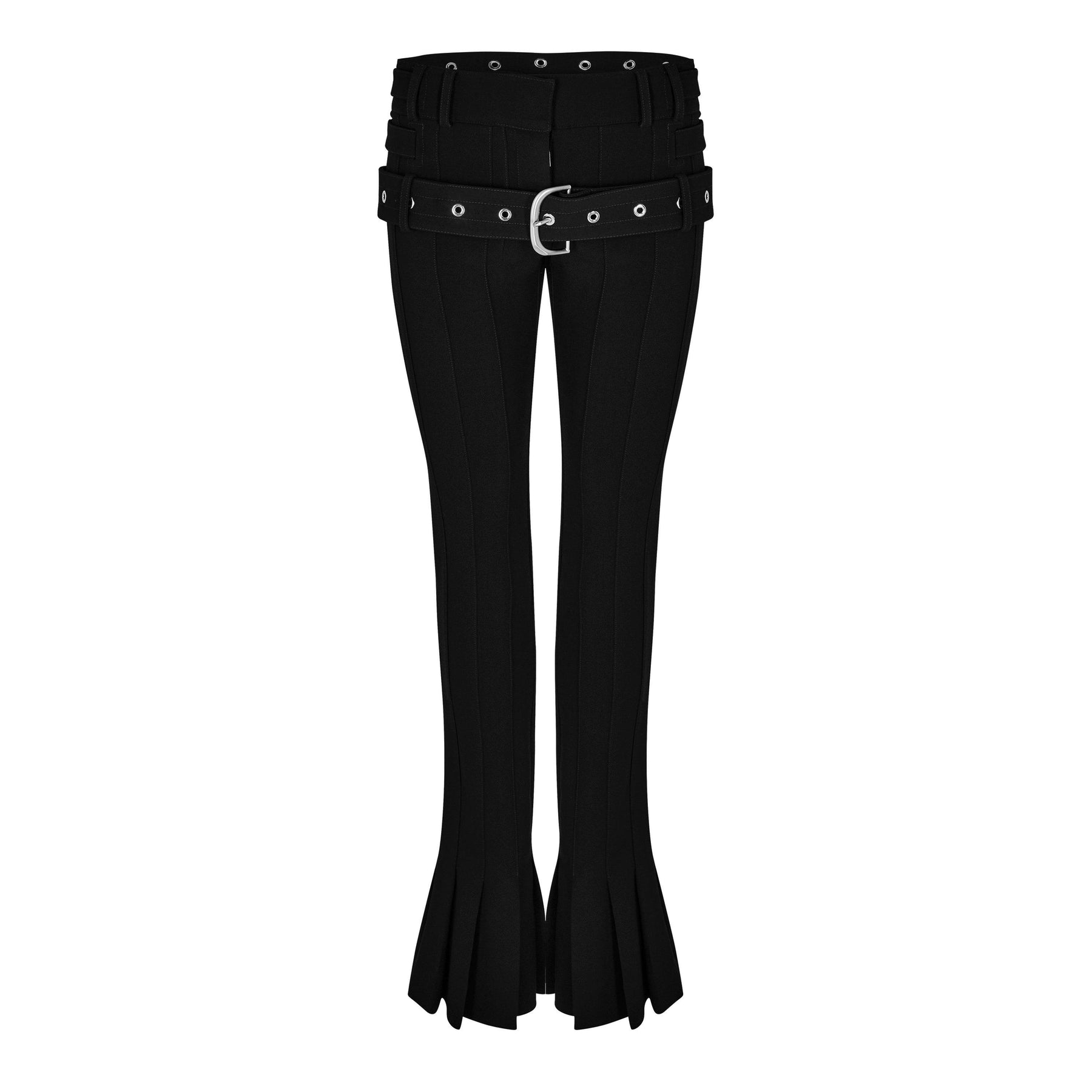 Women's Double Waist Bell Bottom Design Pants