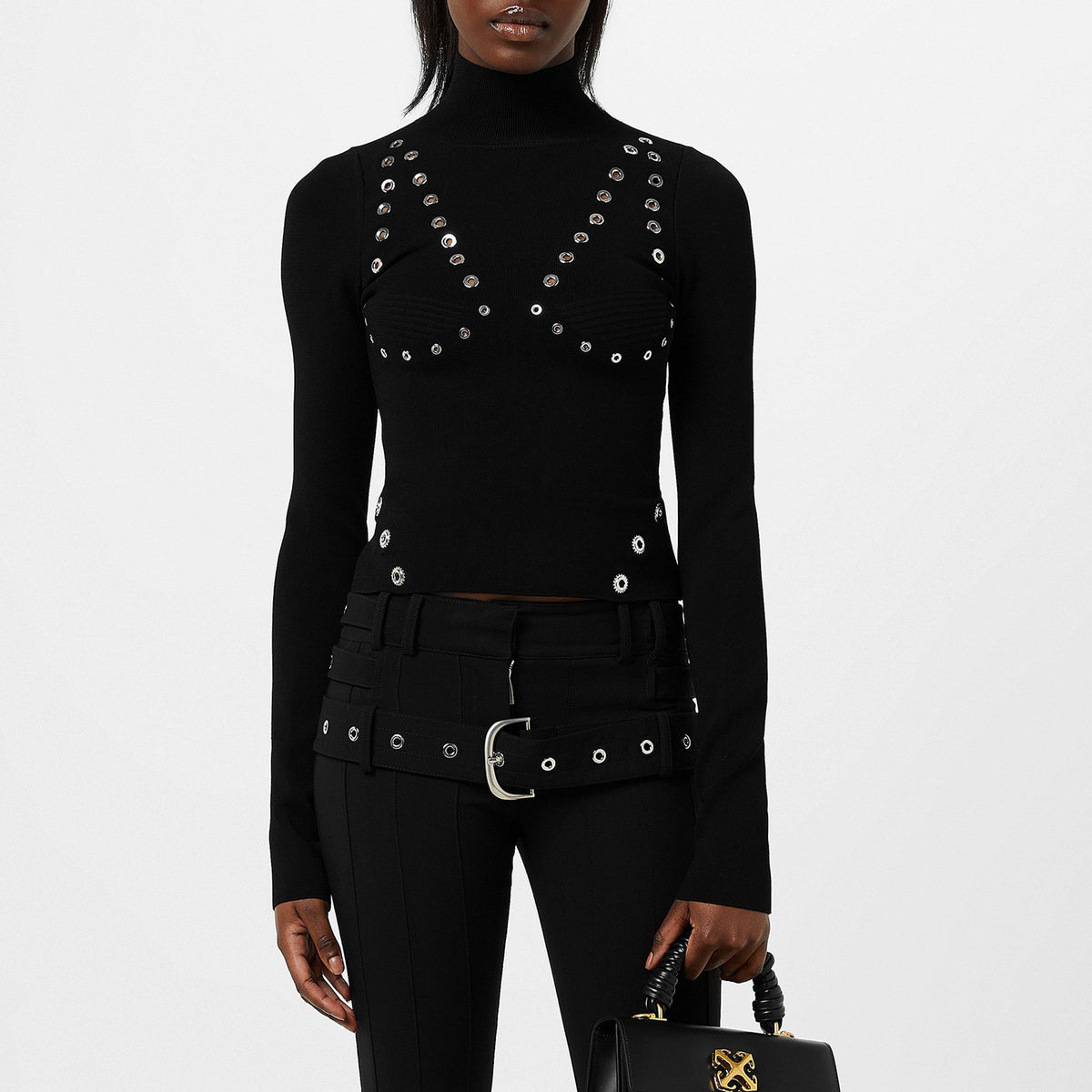 Eyelet Knitted Top
