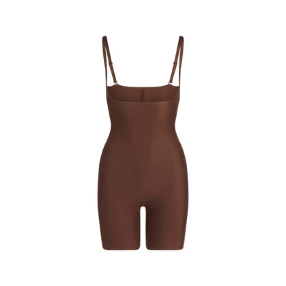 Skims Body Core Sculpt Open Bust Mid Thigh Bodysuit