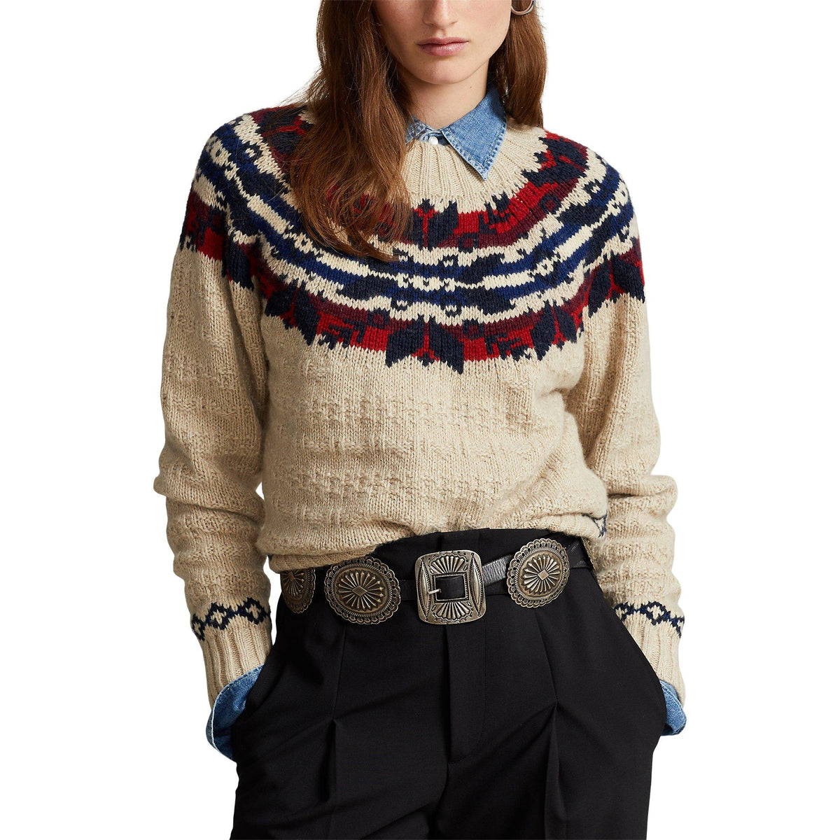 Fair Isle Wool Blend Sweater