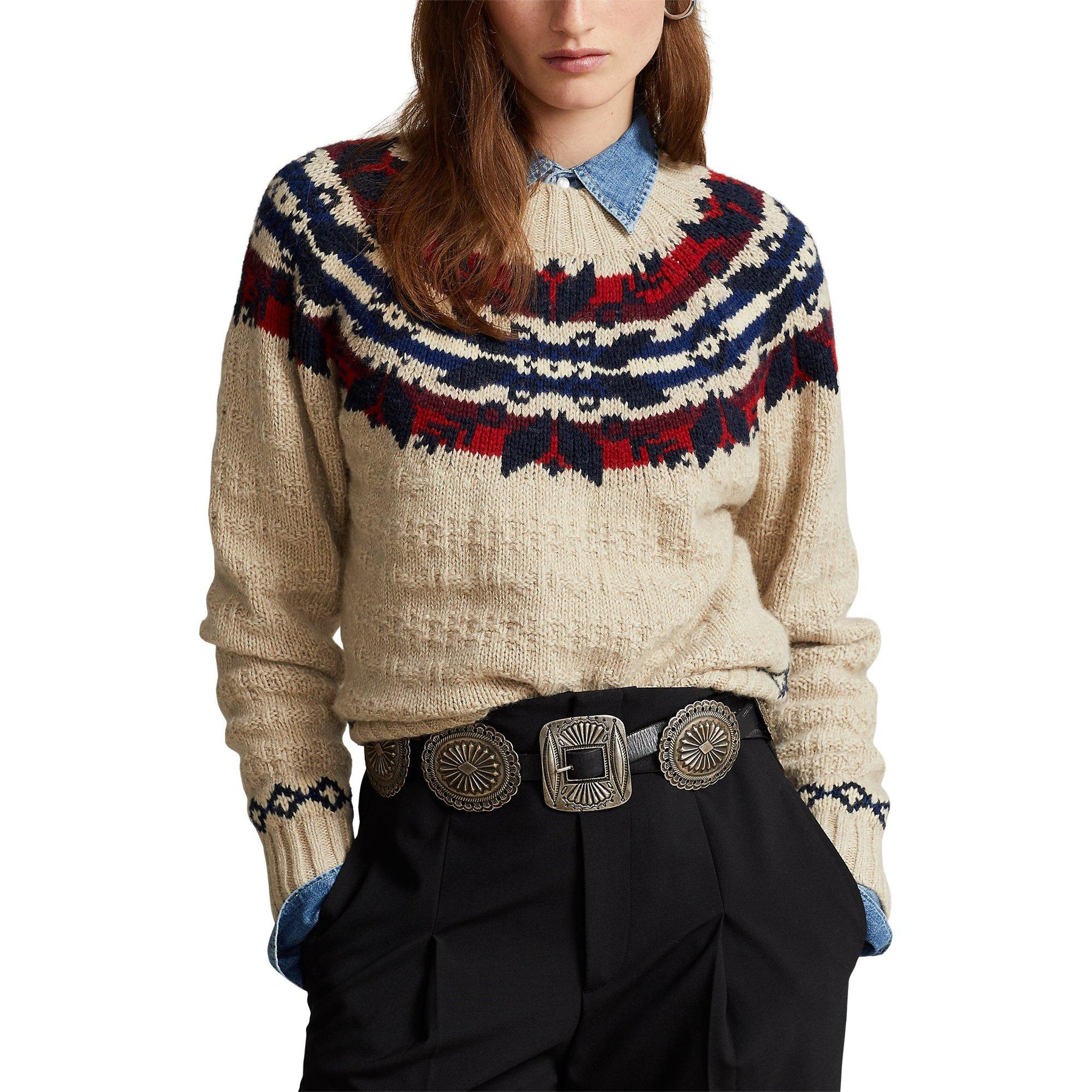 Fair Isle Wool Blend Sweater