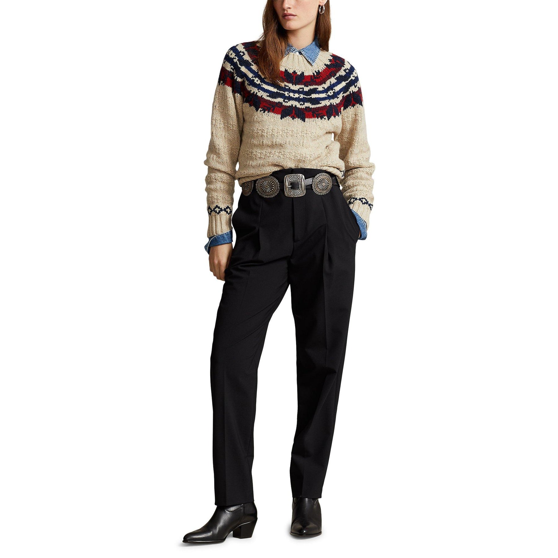 Fair Isle Wool Blend Sweater