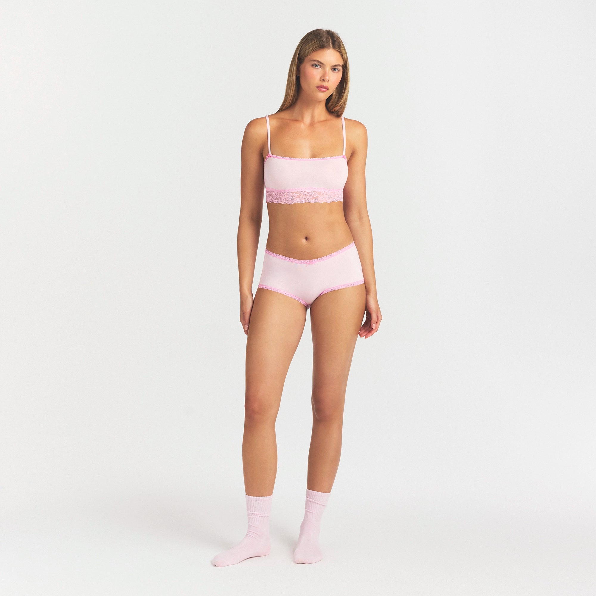 Lightweight Cotton Lace Boy Short