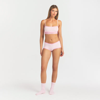 Lightweight Cotton Lace Boy Short