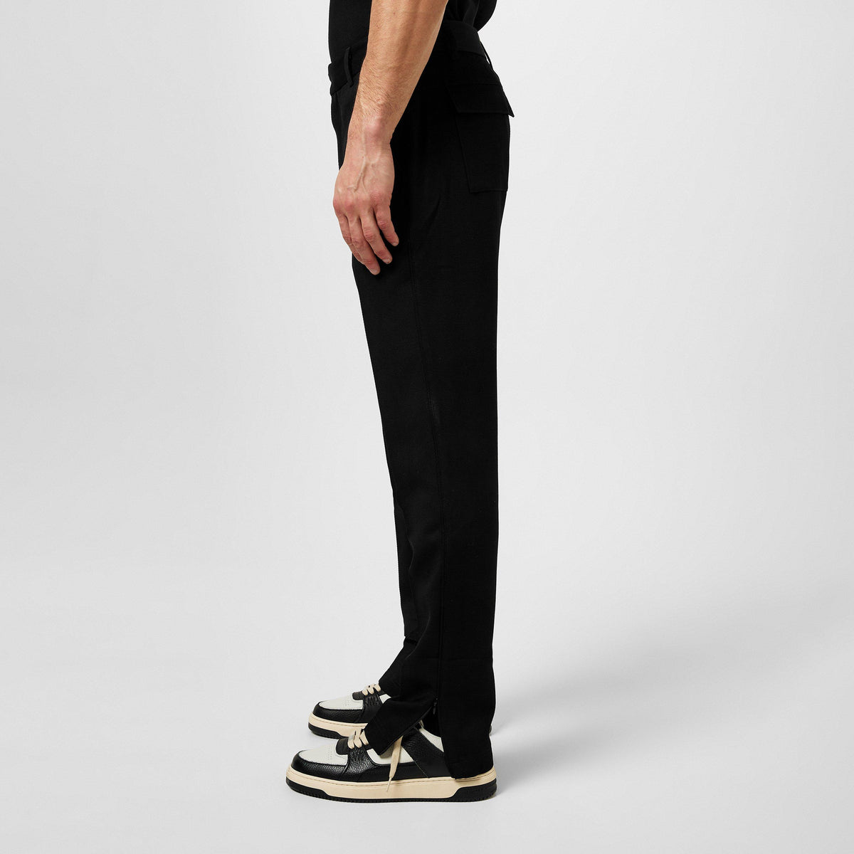 Men's Rep Split Pant, Stepped Split Hem Trousers