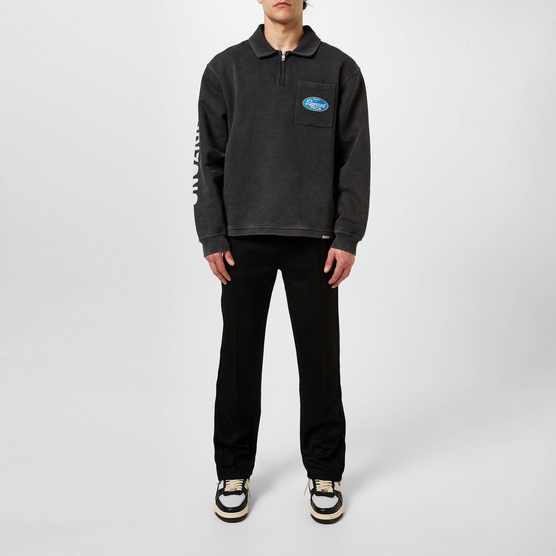 Men's Rep Split Pant, Stepped Split Hem Trousers