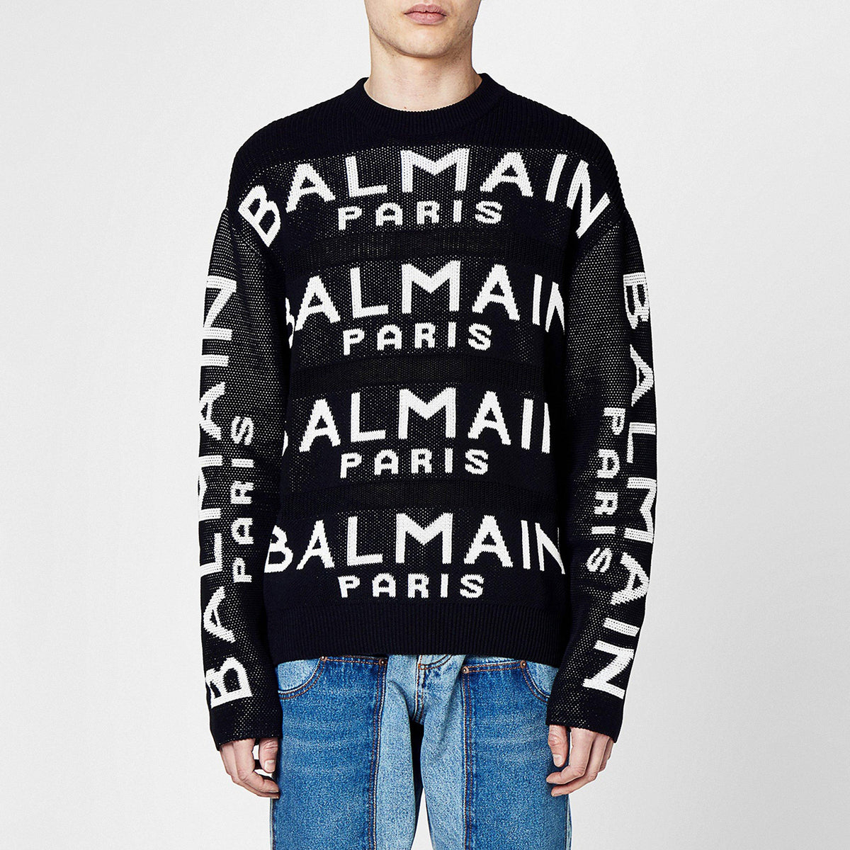 Logo Intarsia Knitted Jumper