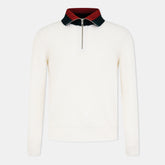 Knitted Quarter Zip Web Jumper