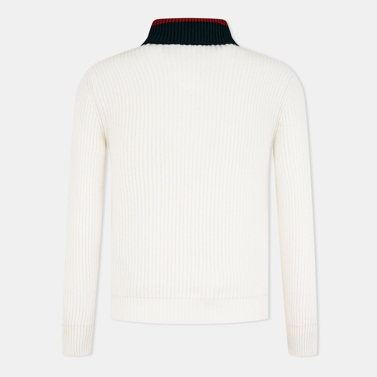 Knitted Quarter Zip Web Jumper