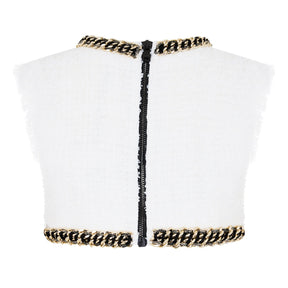 Embroidered Crop Top