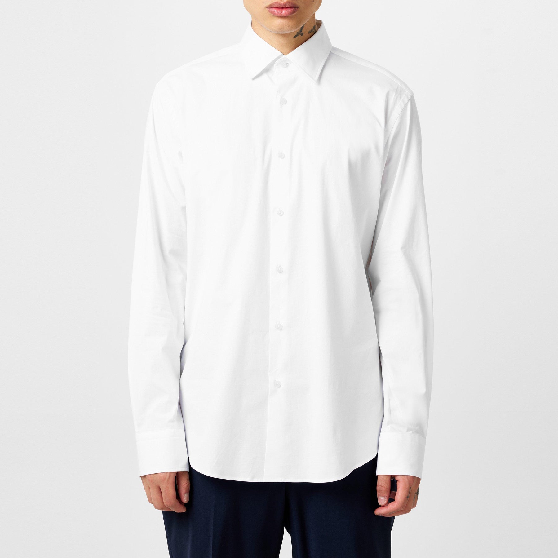 Men's Long Sleeve Plain Shirt