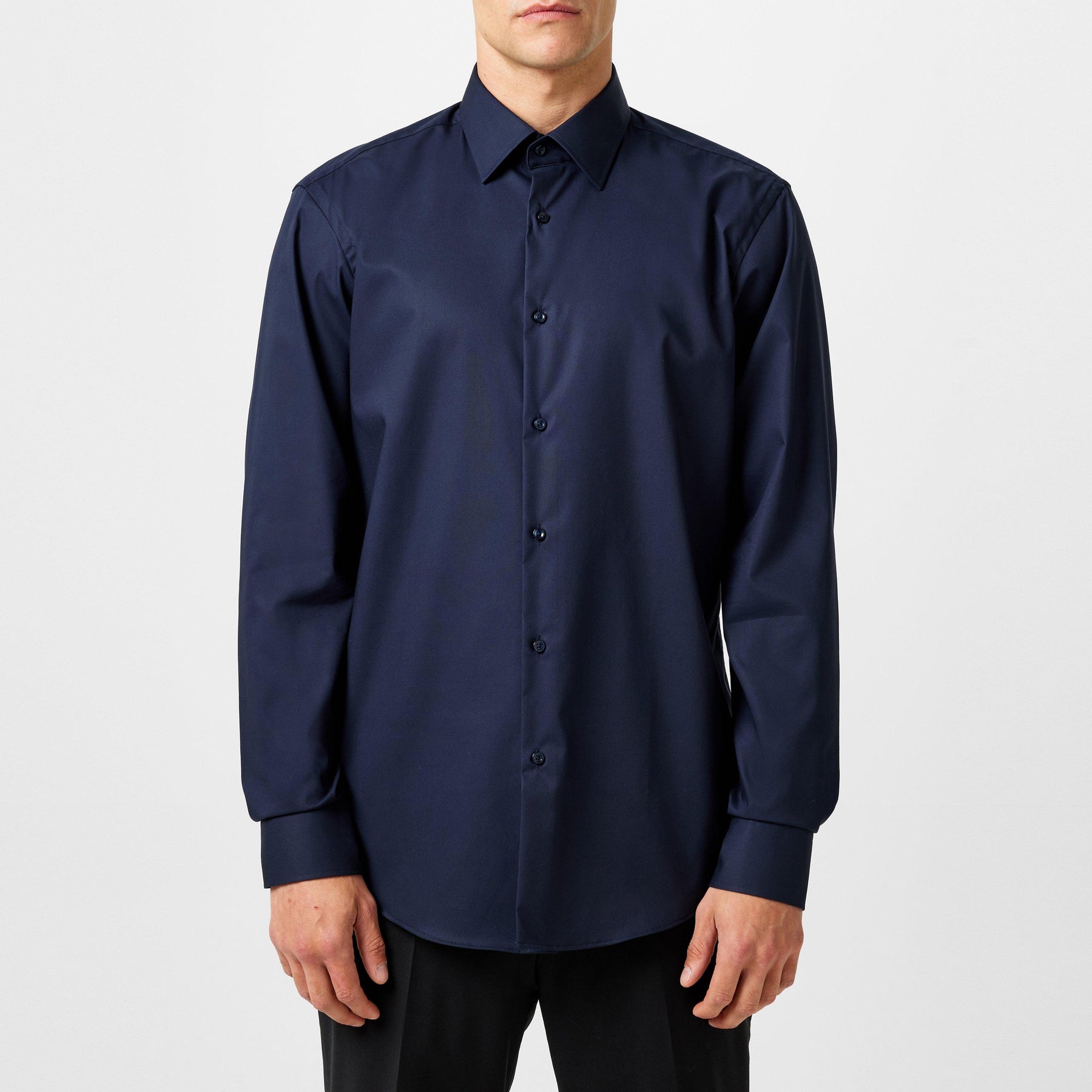 Men's Long Sleeve Plain Shirt