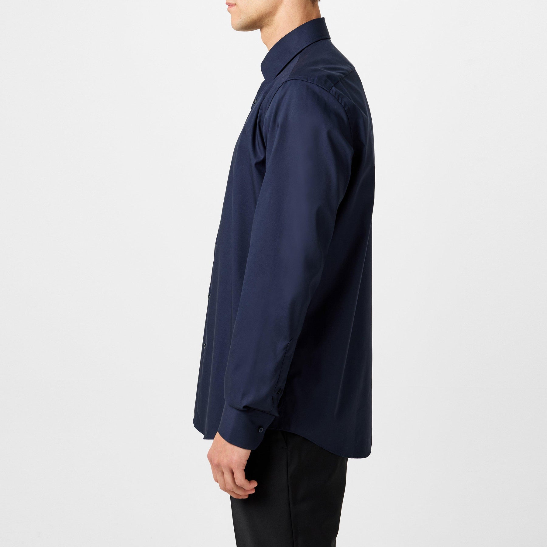 Men's Long Sleeve Plain Shirt