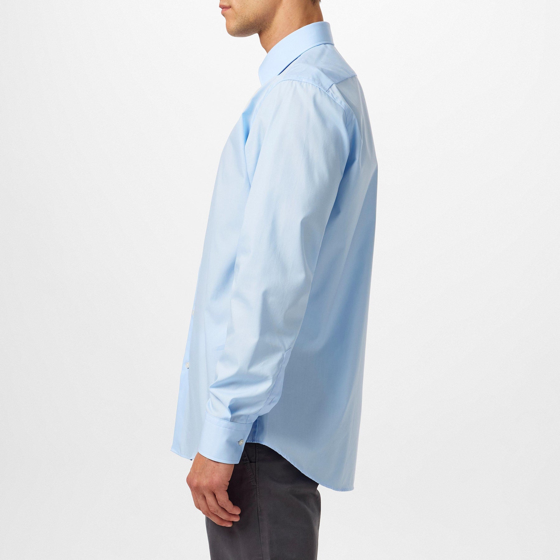 Men's Long Sleeve Plain Shirt