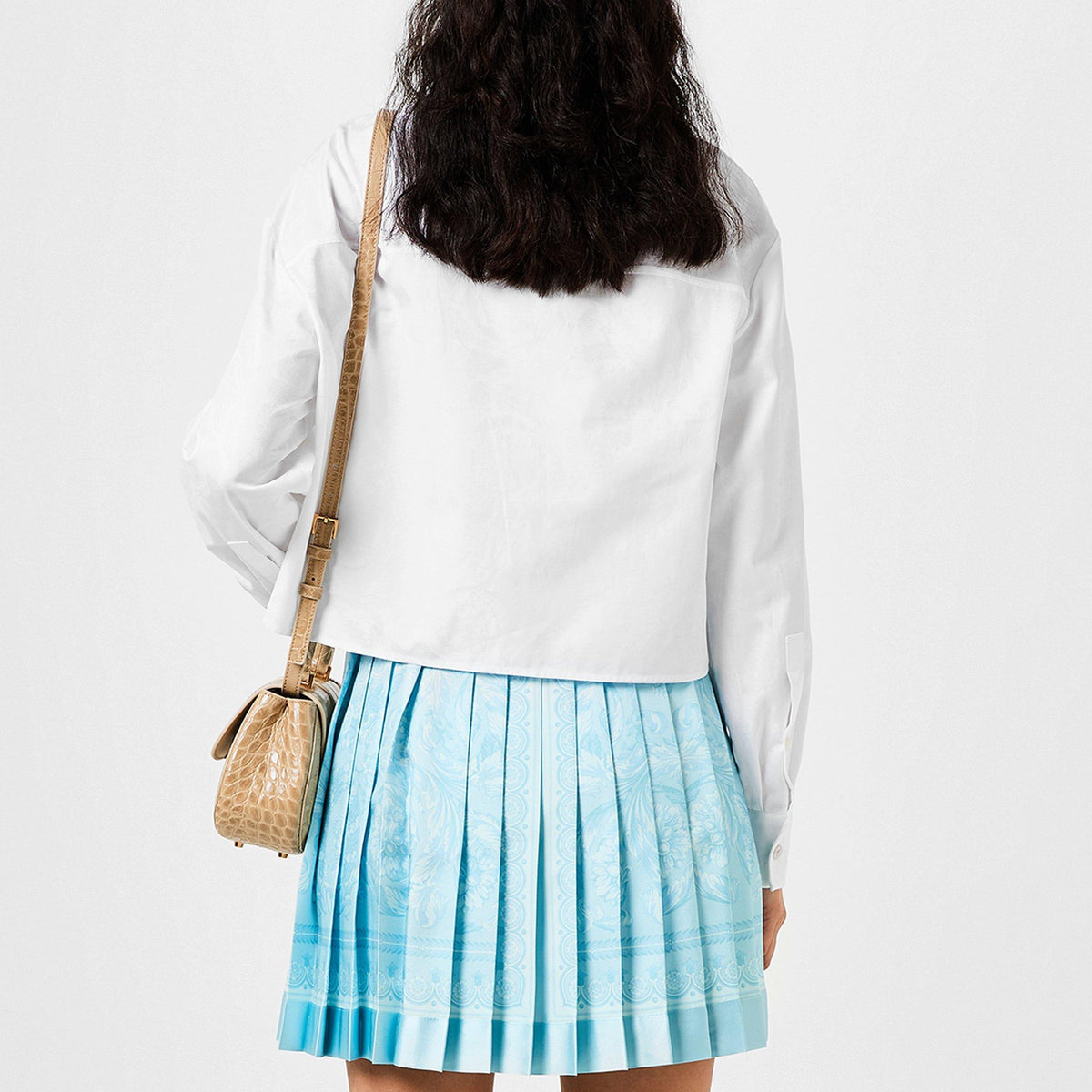 Barocco Jacquard Cropped Shirt