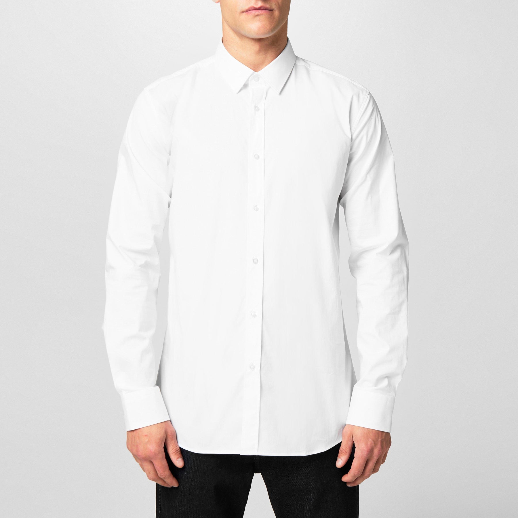 Men's Elisha Long Sleeve Plain Shirt