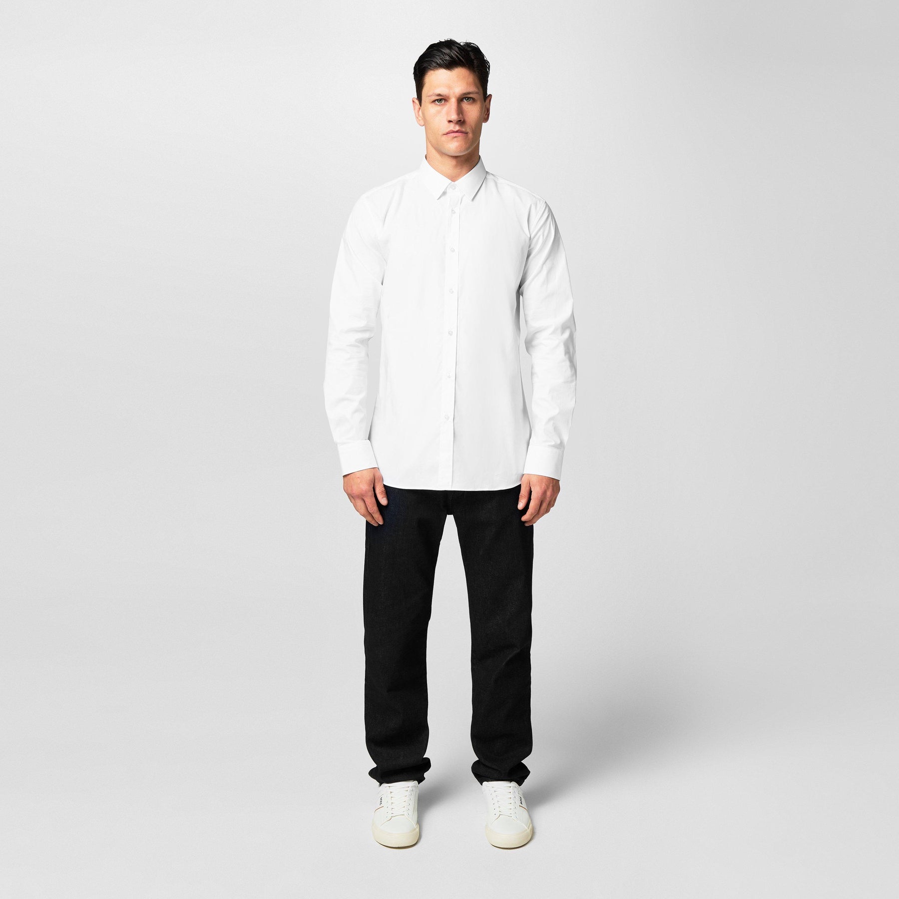 Men's Elisha Long Sleeve Plain Shirt