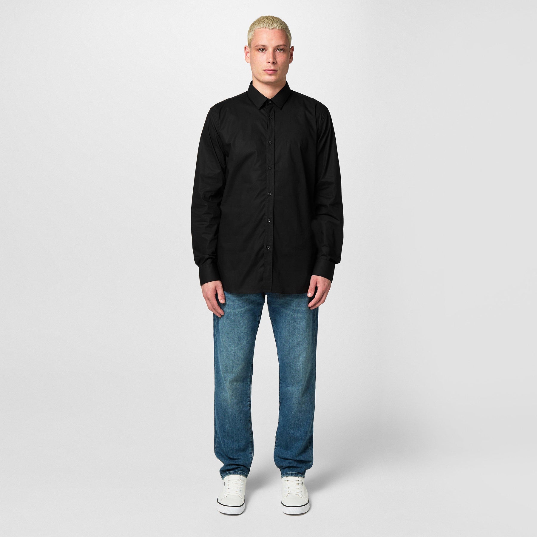 Men's Elisha Long Sleeve Plain Shirt