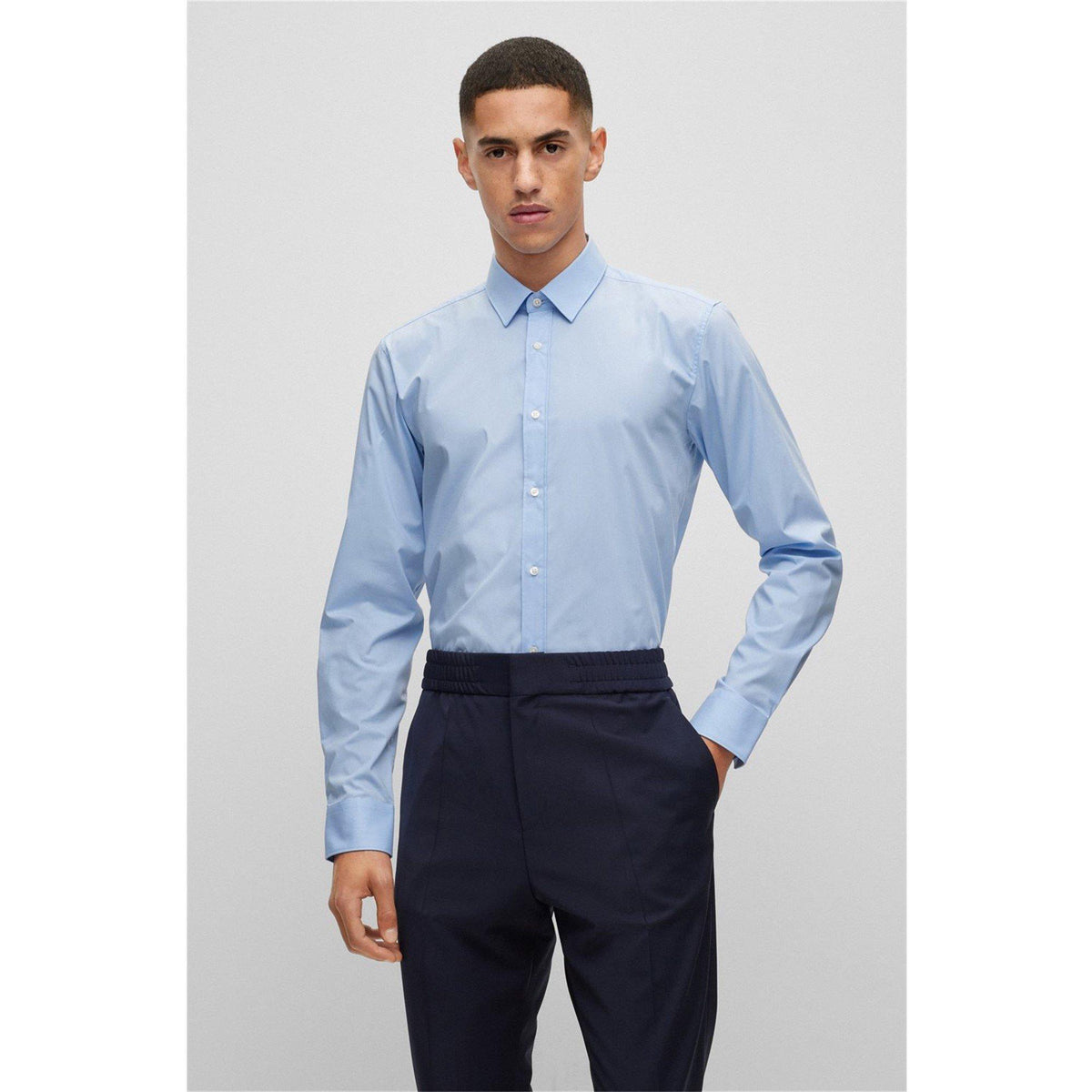 Men's Elisha Long Sleeve Plain Shirt
