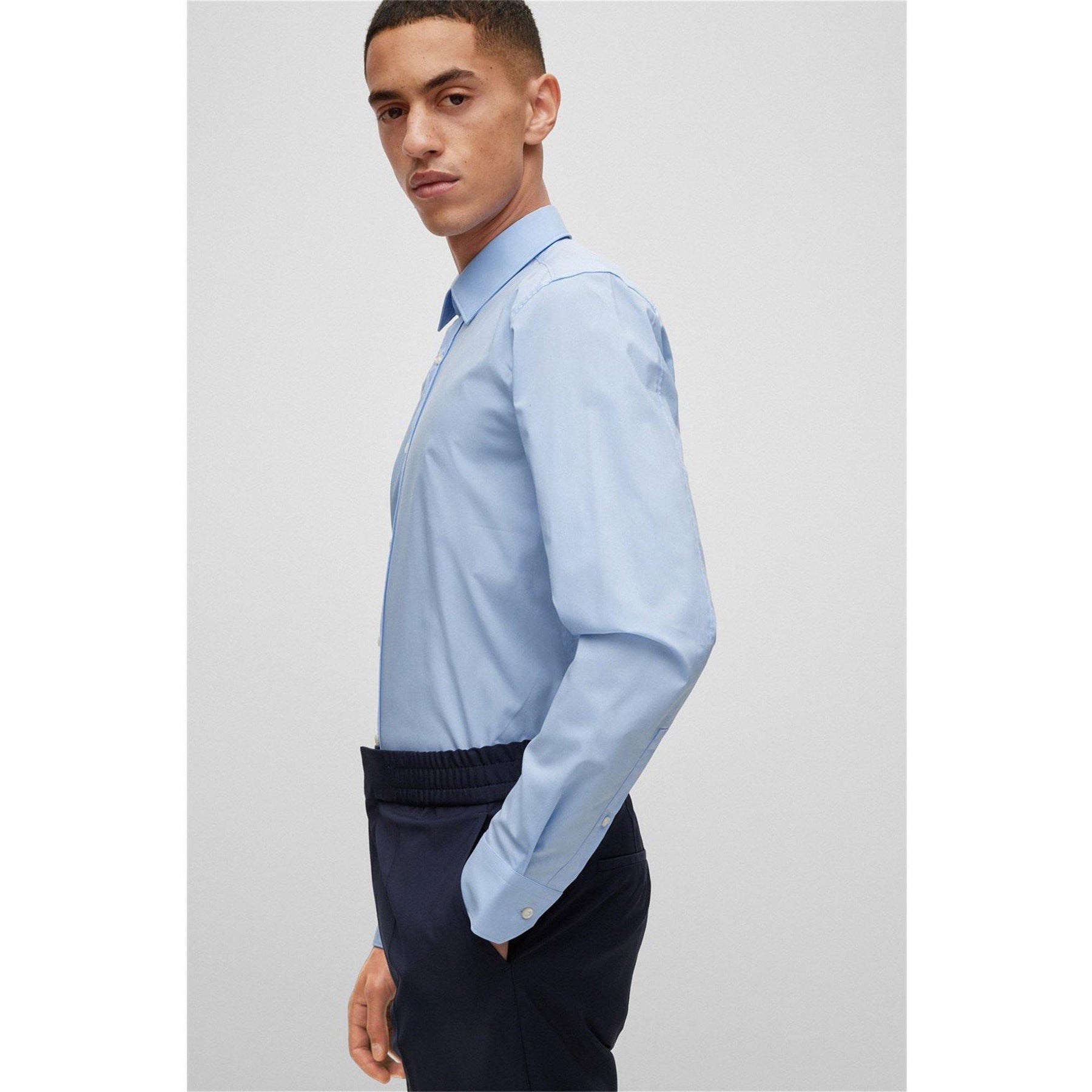 Men's Elisha Long Sleeve Plain Shirt
