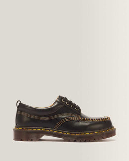 Lowell Leather Moc Toe Shoes — Black