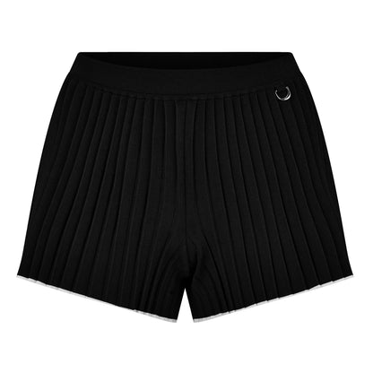 Le Maille Plissé Pleated Knitted Shorts