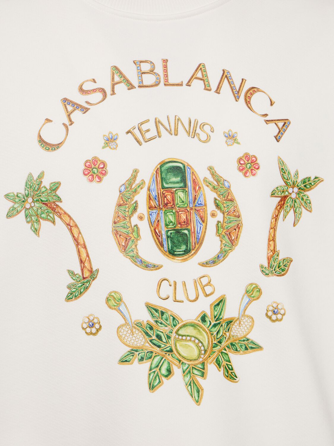 CASABLANCA Casablanca Joyaux d'Afrique cotton sweatshirt - Size: XL Sweatshirts | Shop From The Mirage